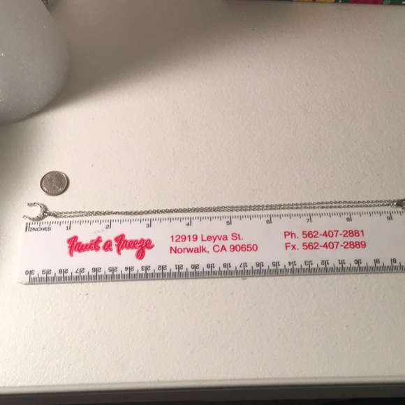 Horseshoe Lucky Necklace. Silver Tone - Picture 3 of 3